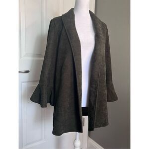 NWT JADE MELODY dark green cardigan size xs